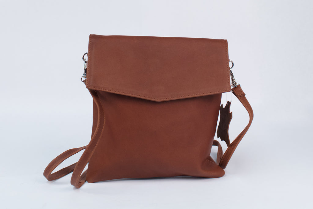 Brown Crossbody Bag ethically made with full grain leather