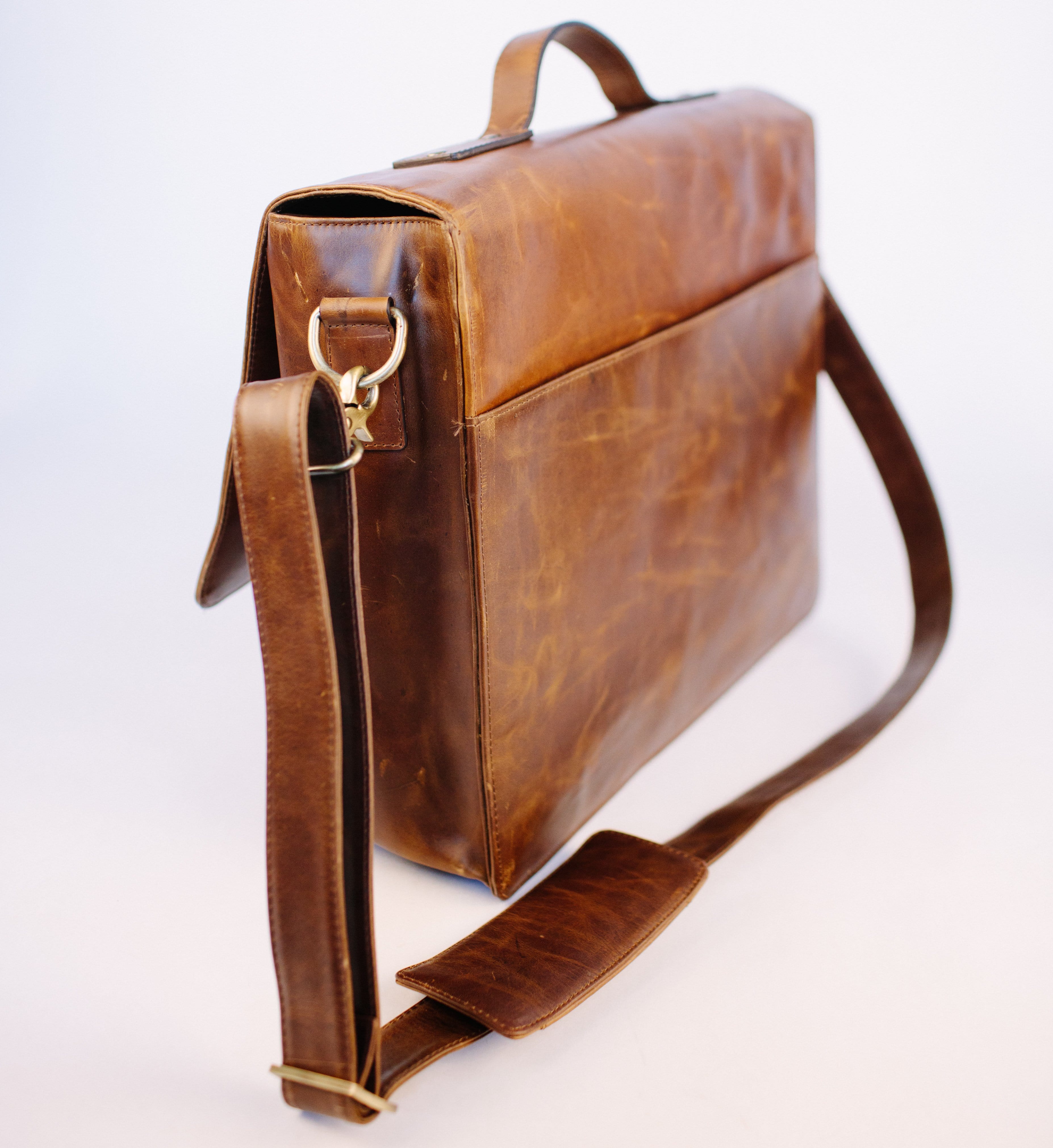 Rustic Brown Messenger Bag