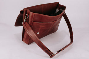 Medium Brown Messenger Bag